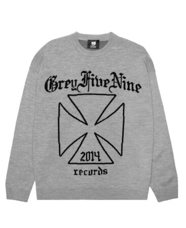 SUICIDEBOYS 2014 RECORDS KNITTED SWEATER GREY