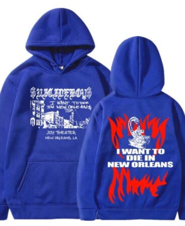 Suicide Boys I Wanna Die in New Orleans Gray Hoodies