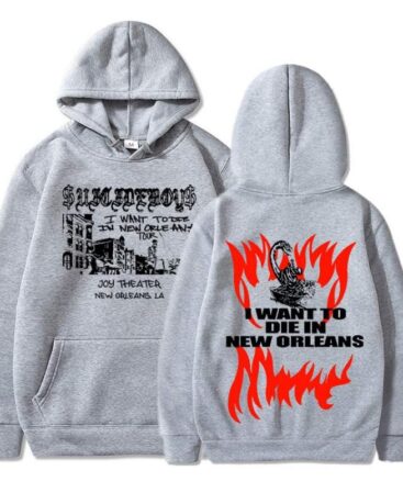 Suicide Boys I Wanna Die in New Orleans Gray Hoodies